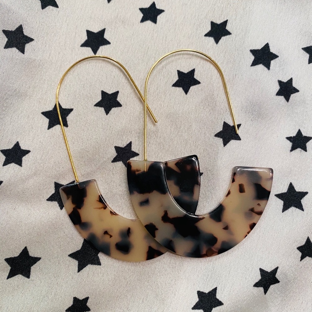 Acrylic Cheetah Earrings